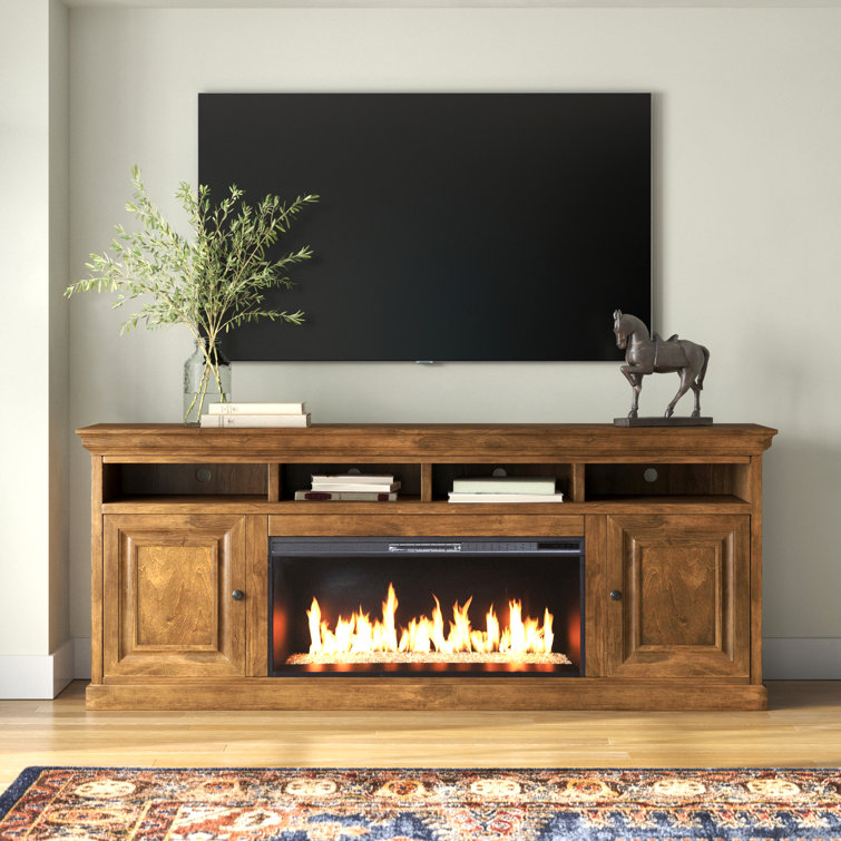 Lark Manor Colomiers TV Stand for TVs up to 88" with Fireplace Included